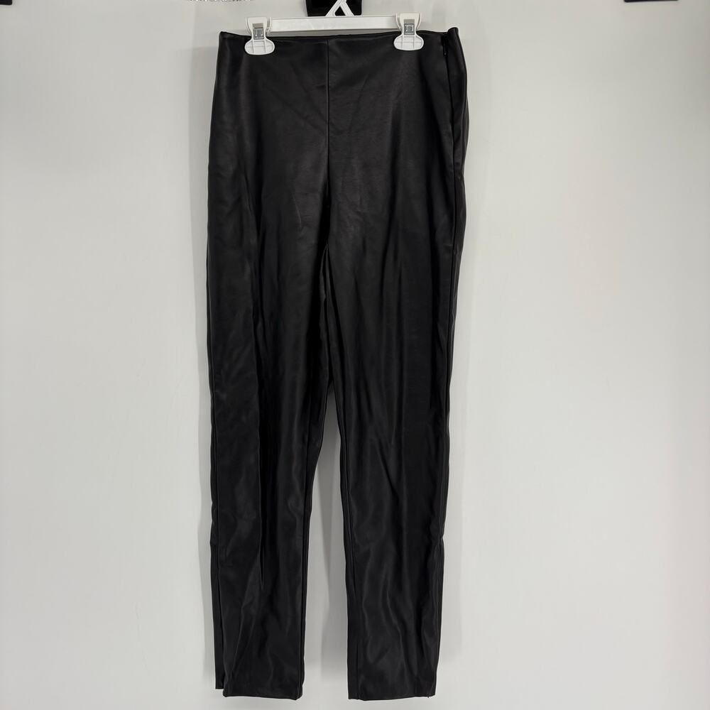 NWOT Old Navy Extra High Rise Skinny Faux Leather Black Pants Size 6 Moto Goth